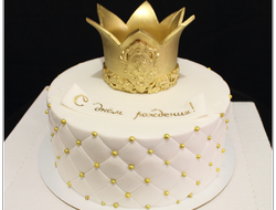 Торт на день рождения, с короной (3 кг.)
