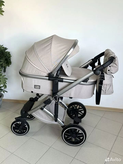 Детская коляска 3 в 1 Luxmom F2A Бежевый