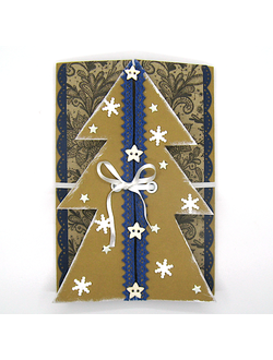 Открытка ручной работы Елочка