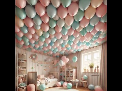 100 шаров с гелием, АССОРТИ 30см