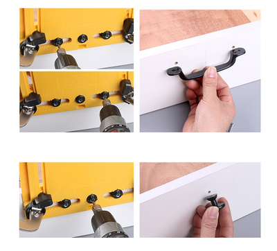 Кондуктор для засверловки отверстий для ручек и полкодержателей