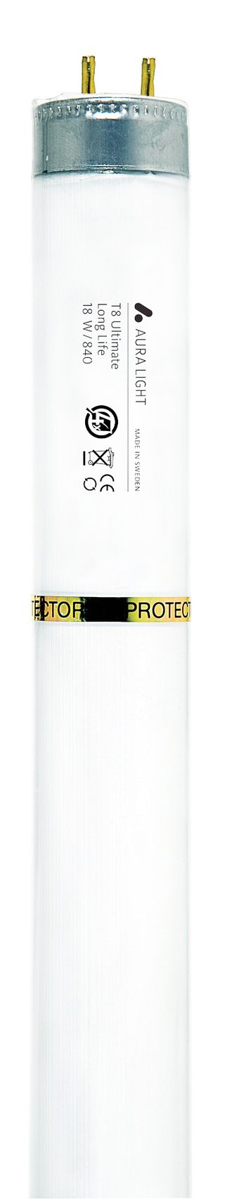 Люминесцентная лампа Aura Ultimate Long Life T8 58w/840 White Protector