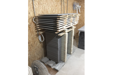 Стеллаж для сушки панелей под бетон (МДФ под микроцементом)