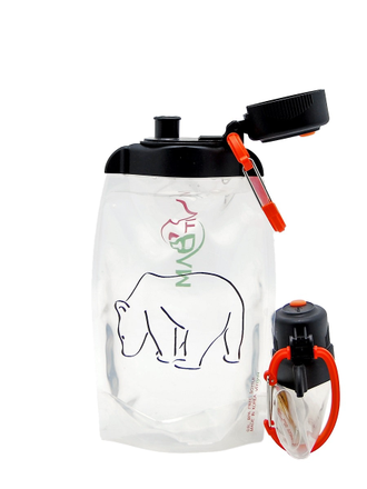 Складная бутылка для воды арт. B050TRS-1301 с рисунком