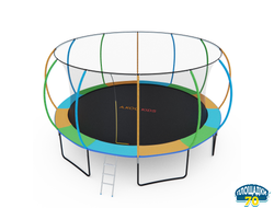 Батут с сеткой DFC A.KOU KIDS 16ft с лестницей (2 короба)