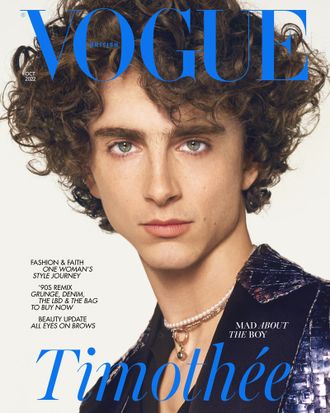 Vogue British October 2022 Timothee Chalamet Cover, Женские иностранные журналы, Intpressshop