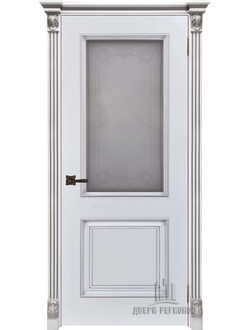 БАГЕТ 32 ПО Эмаль белая (RAL 9003)+патина серебро полный КОМПЛЕКТ