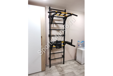 ШВЕДСКАЯ СТЕНКА РЕКОРД X2 (С ОПОРОЙ НА ПОЛ), цвет чёрный