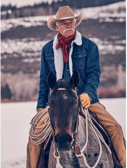 Куртка Wrangler® Cowboy Cut® Sherpa Lined Denim Jacket