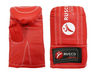 Перчатки снарядные RUSCO SPORT кож.зам. красные