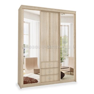 Шкаф-купе Карина 1,7 с 2 зеркалами
