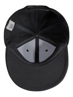 Кепка с прямым козырьком черная (мяч классический)