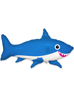 Шар фольгированный с гелием фигура "Акула"