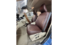 Volvo XC60 I (2008-2017) (экокожа ромб, шоколад+шоколад)