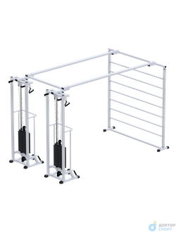 Биотонус-2+шведская стенка (стек 2х75кг)
