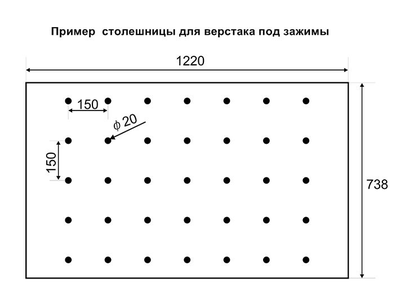 Упор для монтажного стола