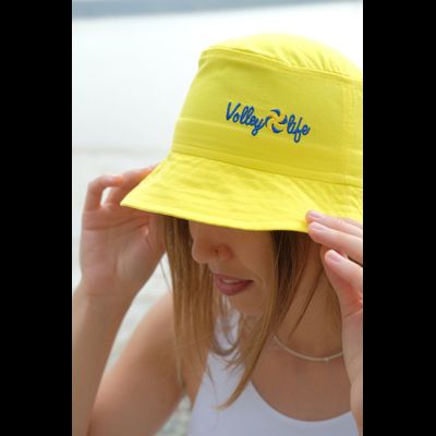 Панама взрослая желтая (логотип Volleylife)