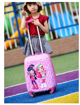 Детский чемодан Подружки розовый