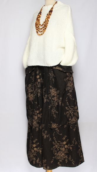 ДЖЕМПЕР КОРОТКИЙ "КИМОНО ШОВ СТОЙКА" широкий рукав белый до р.52