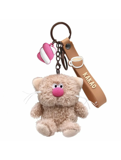 Брелок какао с подвесом валентинка