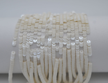 Французские пайетки № 11001 Glossy Off-white 4 мм (нить ок. 1000 шт)