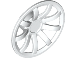 Wheel Cover 9 Spoke - 24mm D. - for Wheels 55982 and 56145, White (62701 / 6189184)