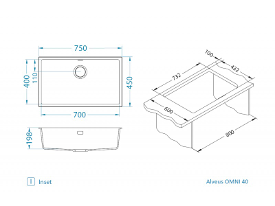 Мойка Alveus Omni 40