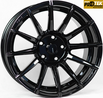 Комплект дисков R17 9,5J ET+25 5*114,3 Shogun RS-Z Черный (S136)