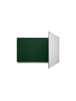 ДВУХЭЛЕМЕНТНАЯ ШКОЛЬНАЯ ДОСКА (МЕЛ+МАРКЕР) ЭМАЛИРОВАННЫЙ