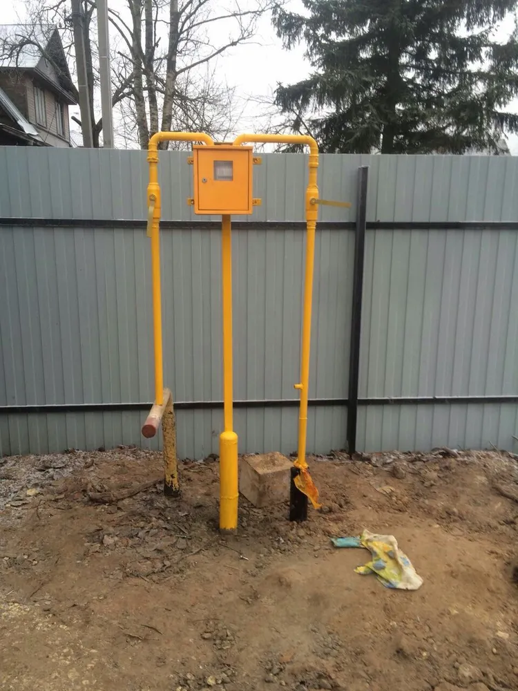 счетчик BK-G4 у забора