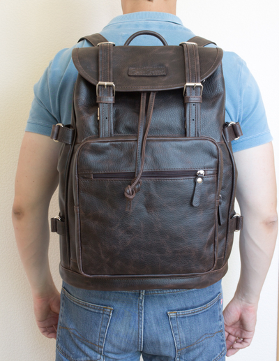 Кожаный рюкзак Volturno brown (арт. 3004-04)