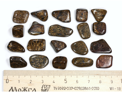 Бронзит, галтовка в ассортименте, Бразилия (12-17 мм, 1-2 г) №26922