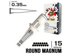 15RM/0,35 mm - Round Magnum "BIG-WASP" (STANDARD WHITE)