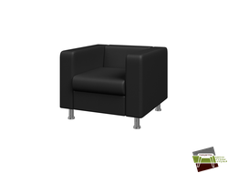 Кресло Алекто (Ecotex 3001) чёрный
