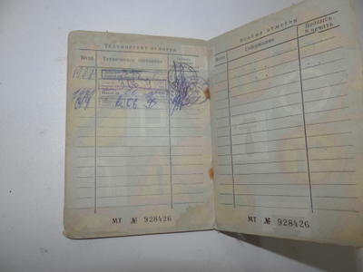 Техпаспорт Иж Ю5К (87 год)