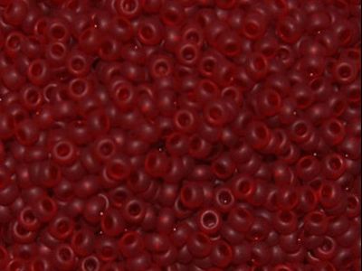 БИСЕР PRECIOSA 10/0 - 50г - 90090М ПРОЗРАЧНЫЙ  МАТОВЫЙ РУБИНОВЫЙ