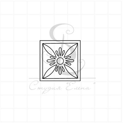 Фоновый штамп с фрагментом рисунка барельефной плитки