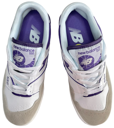 New Balance 550 White Prism Purple