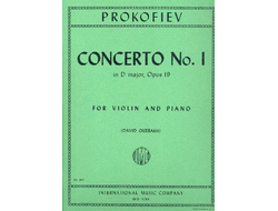 Prokofieff, Serge Concerto D major no.1 op.19 for violin and orchestra for violin and piano