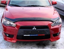 Дефлектор капота темный MITSUBISHI LANCER 2007-, NLD.SMILAN0712