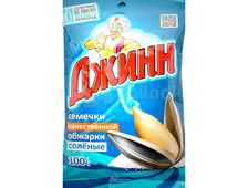 Семечки ДЖИН с СОЛЬЮ ж/с, в упаковке 100 гр.