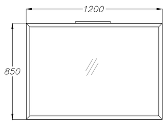 ЗЕРКАЛО РУБИНО 120 (БЕЗ СВЕТИЛЬНИКА)
