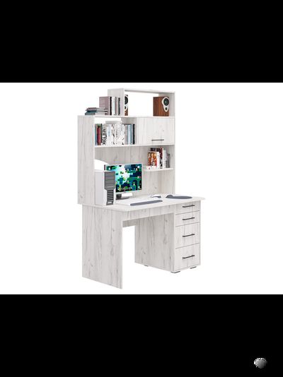 СК-56 рабочий стол с надстройкой Крафт светлый