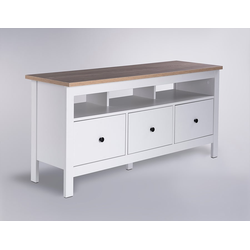 Сага Тумба 3 ящика 1312х622х414 белый/ясень