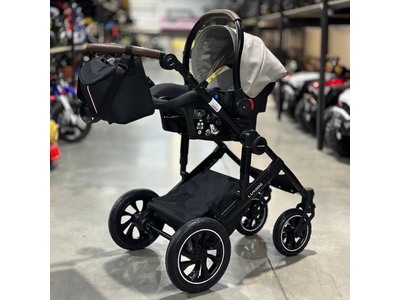 Детская коляска 3 в 1 Luxmom 808 Серый Экокожа