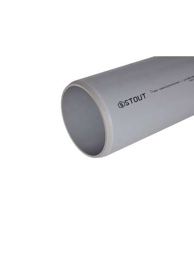 Труба канализационная STOUT 110х500 бесшумная (Арт. SKB-0002-011050)