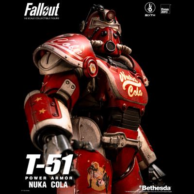 Силовая броня Т-51 "Нюка-Кола" (серия Fallout) - Коллекционная фигурка 1/6 Fallout T-51 Nuka Cola Power Armor (3Z07730W0) - Threezero