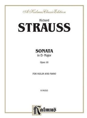 Strauss, Richard Sonata e flat major op.18 for violin and piano