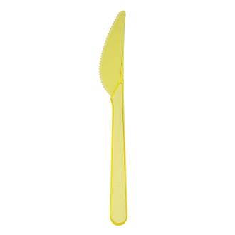 Нож пластиковый желтый 18 см ПРЕМИУМ (50 шт.)