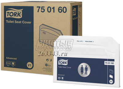 Гигиенические покрытия на унитаз Tork Advanced